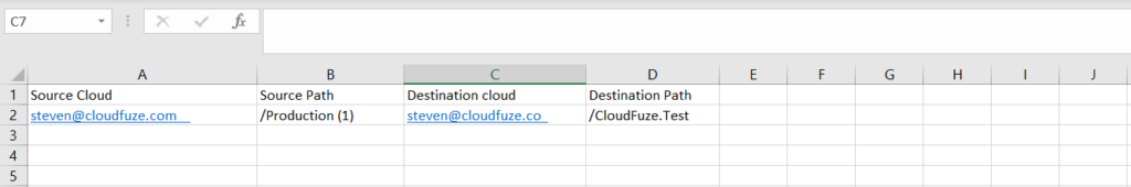 Create Excel sheet