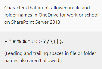 Unsupported Microsoft characters