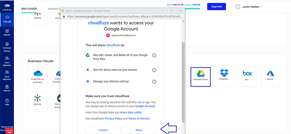 Access to Google Shared Drive