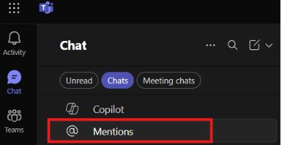 Mentions View