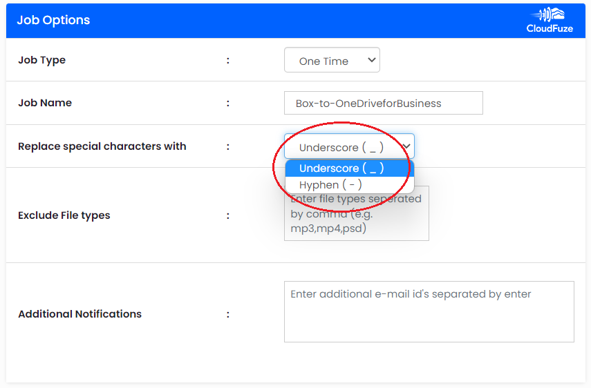 Automatic replacement of unsupported special characters