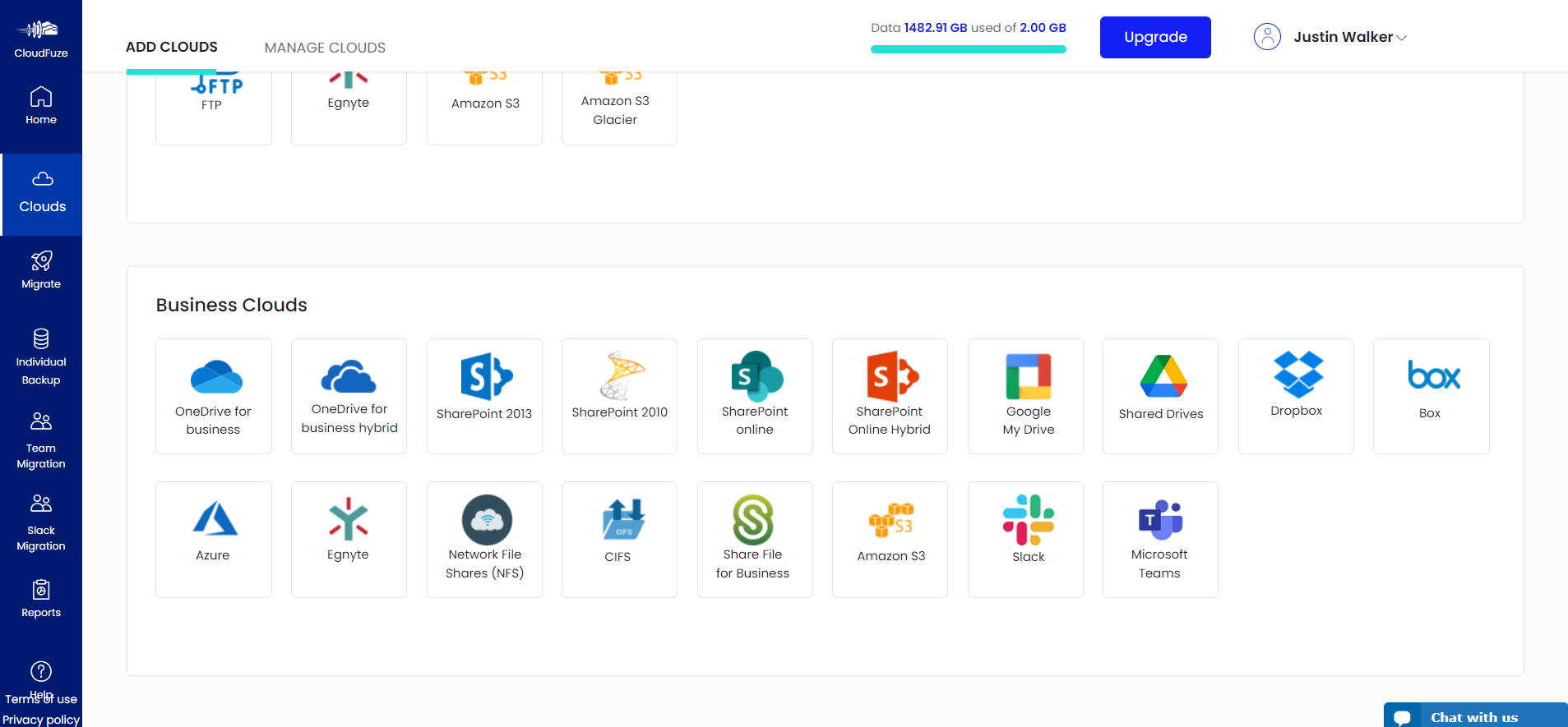 Business clouds section 1
