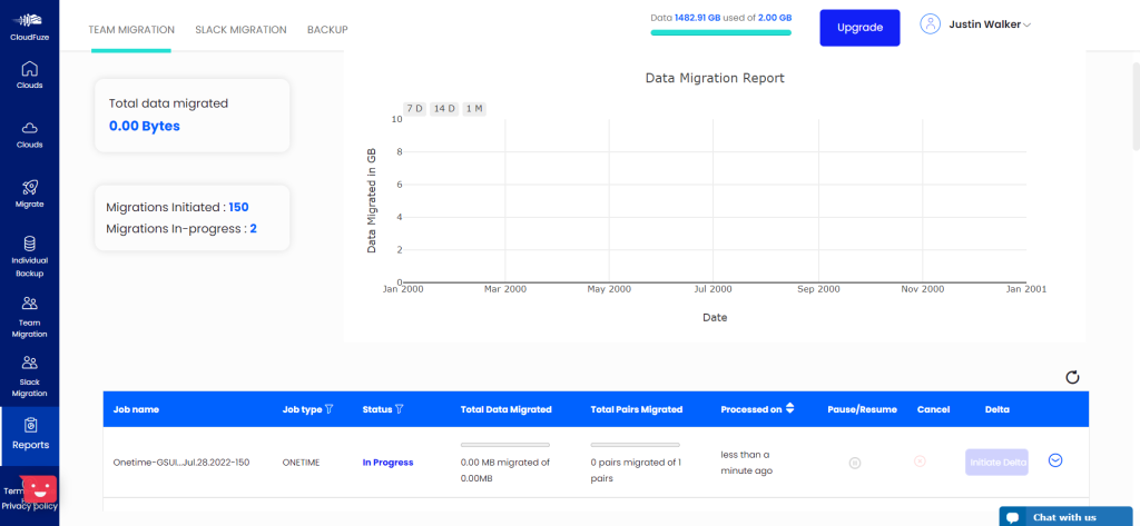 Checking migration progress status