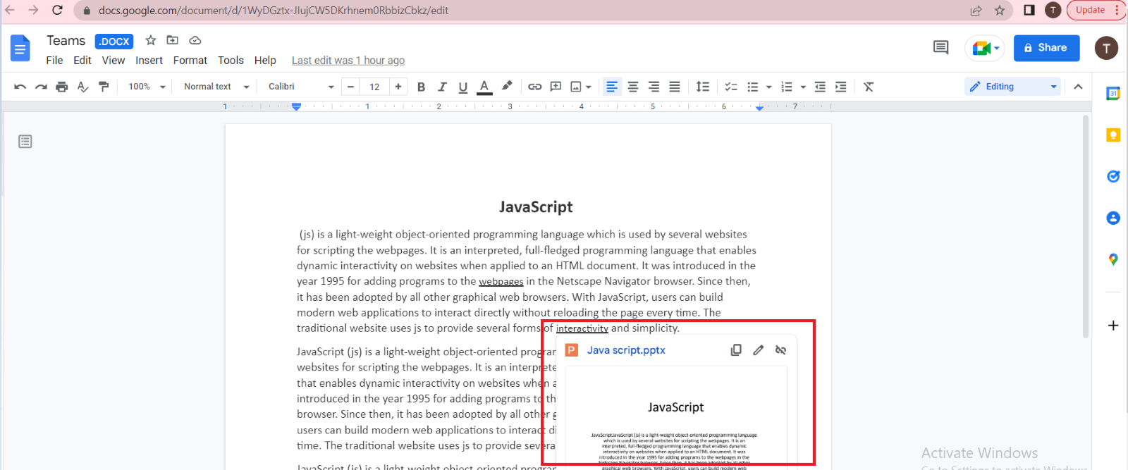 migrate embedded links