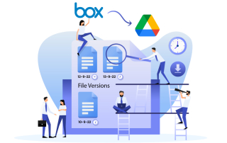 Copy file versions from box to google drive