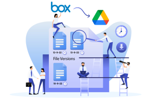 Copy file versions from box to google drive