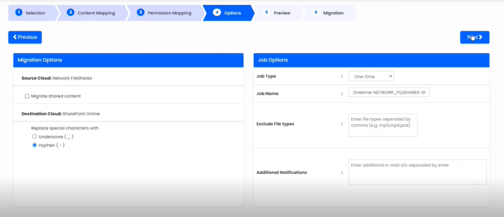 Configure the Migration 