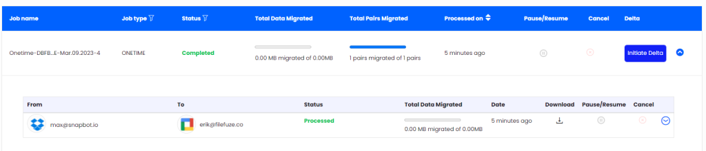 Migration completion 