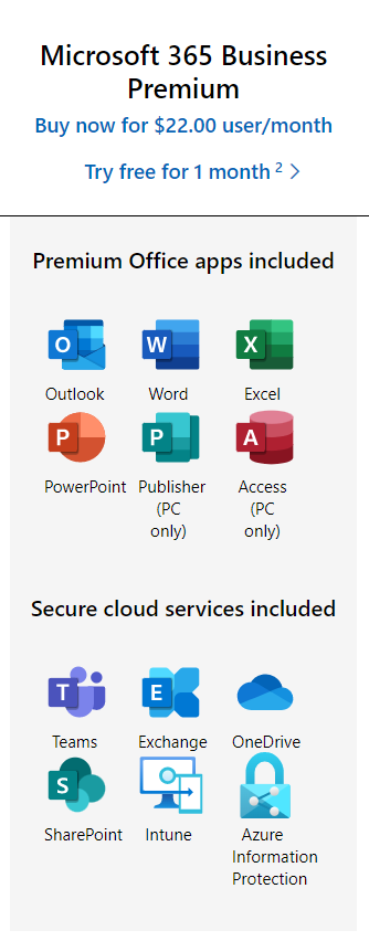 Microsoft 365 Business Premium Plan 