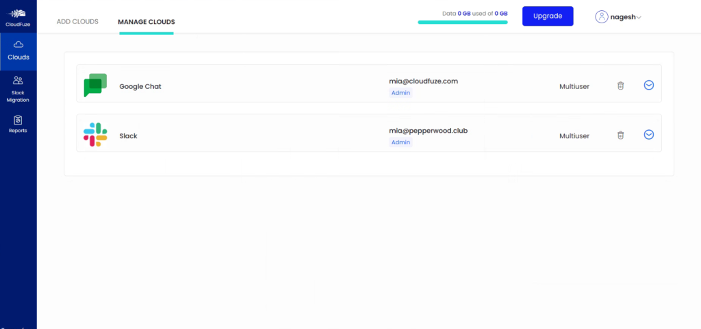Verify Whether Slacks and Google Chat Are Added
