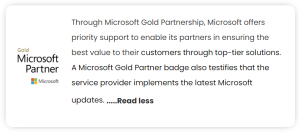 Microsoft Gold Partnership