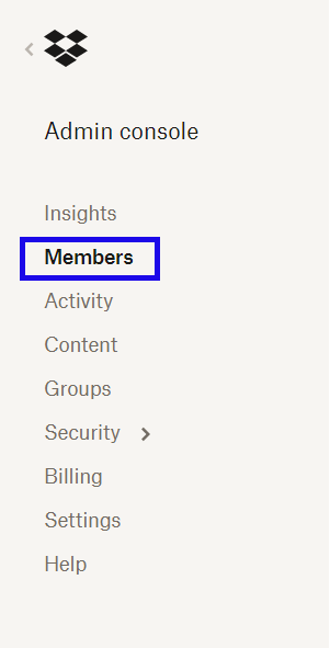 Dropbox members