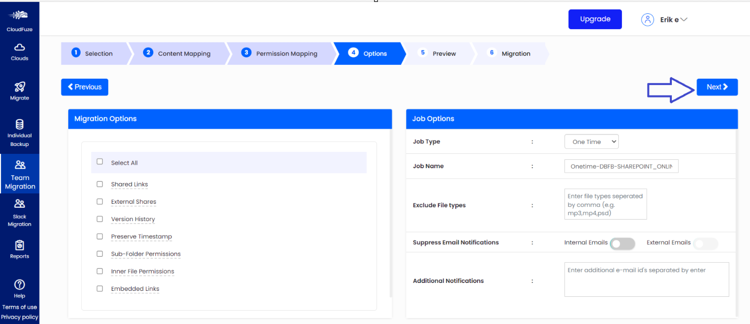 Final Migration Options