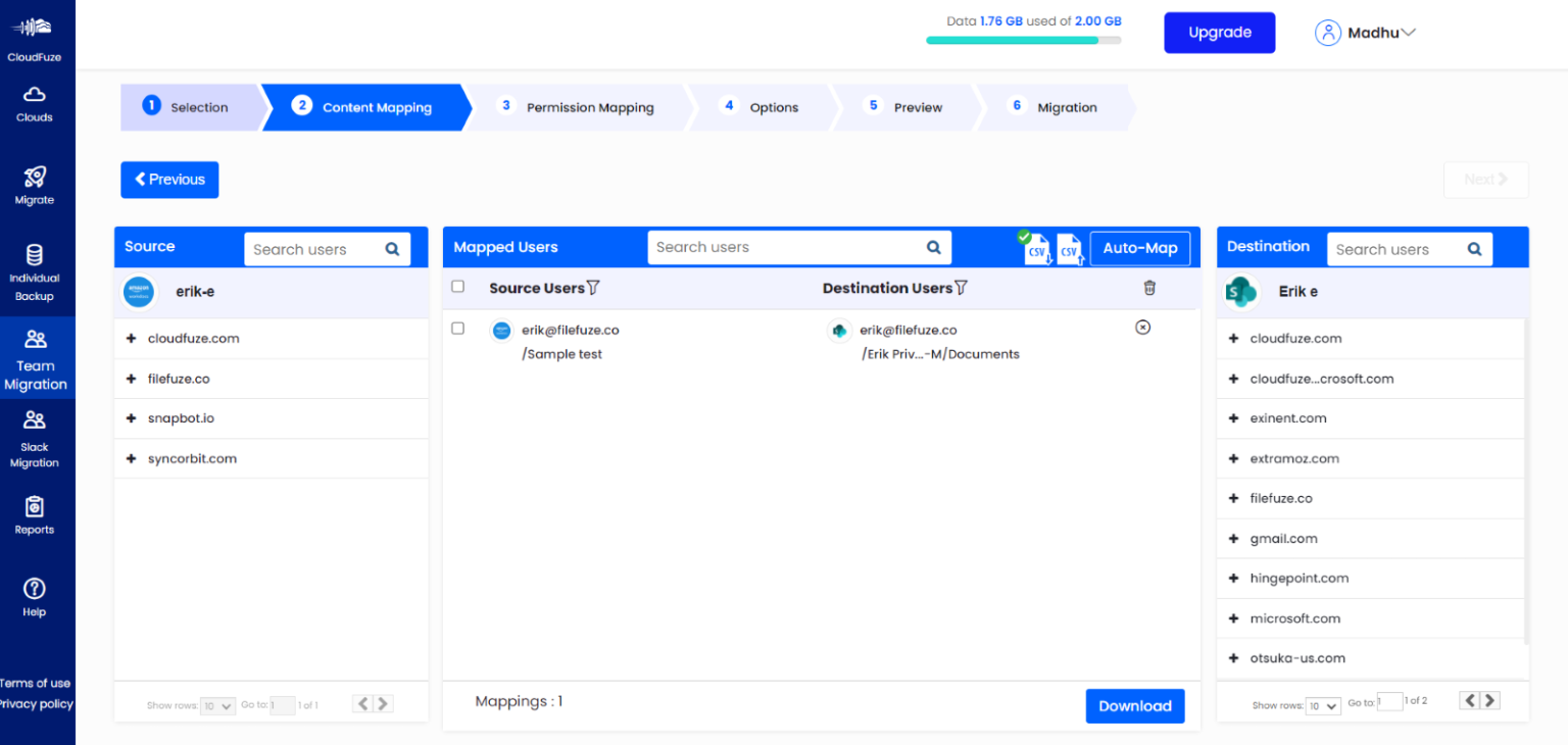 Amazon WorkDocs to SharePoint Online Migration Steps