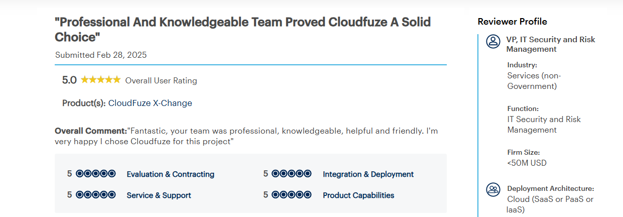 Gartner review