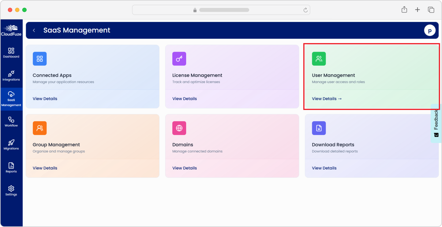 User Management in CloudFuze Manage