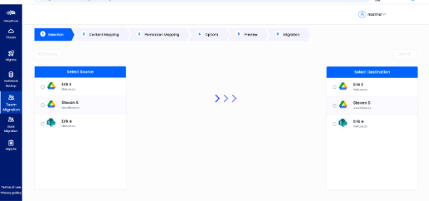 Adding SharePoint and Google Workspace Accounts to CloudFuze