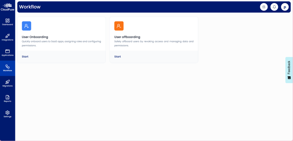 CloudFuze Manage User management dashboard