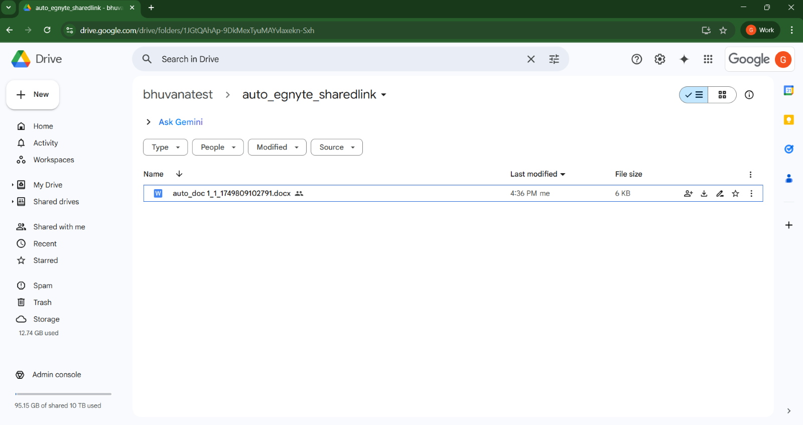 Complete replication of Egnyte shared links at Google Shared Drive cloud
