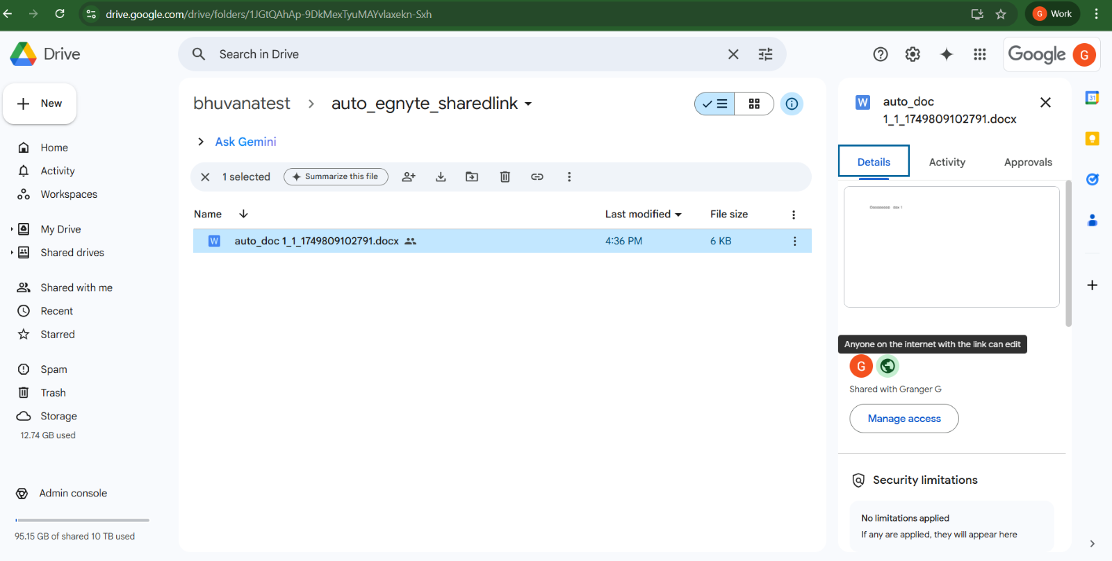 Retaining same editing permissions at Google Shared Drive from Egnyte