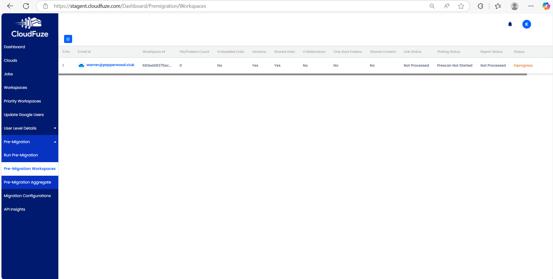 Cloud selection for migration