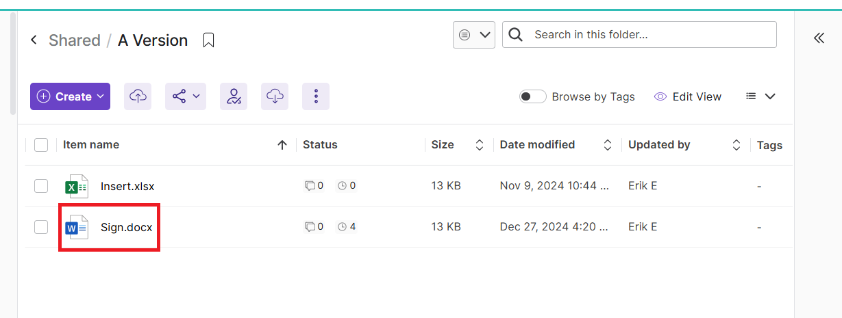 Files in Egnyte