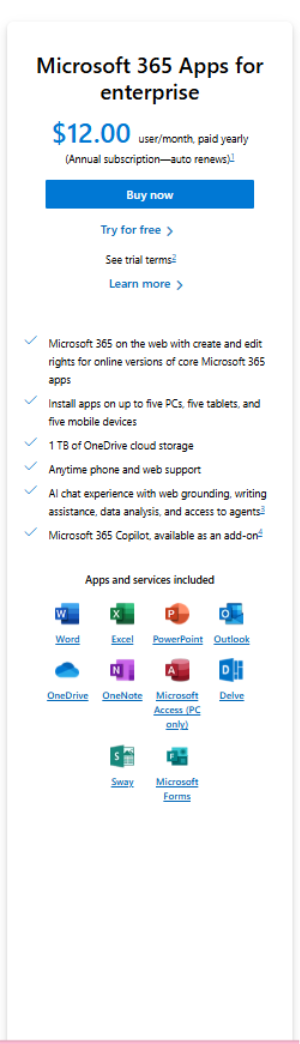 Microsoft 365 Apps