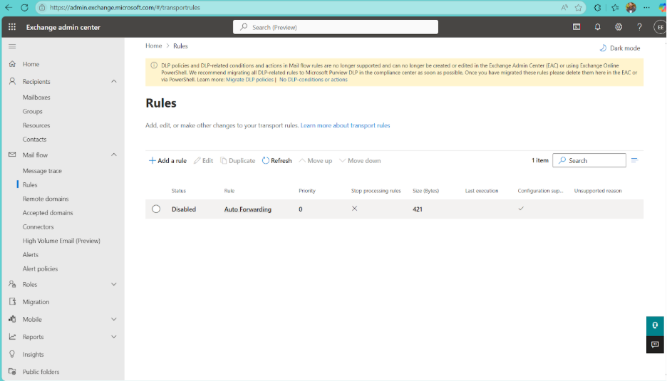 Rule Successfully