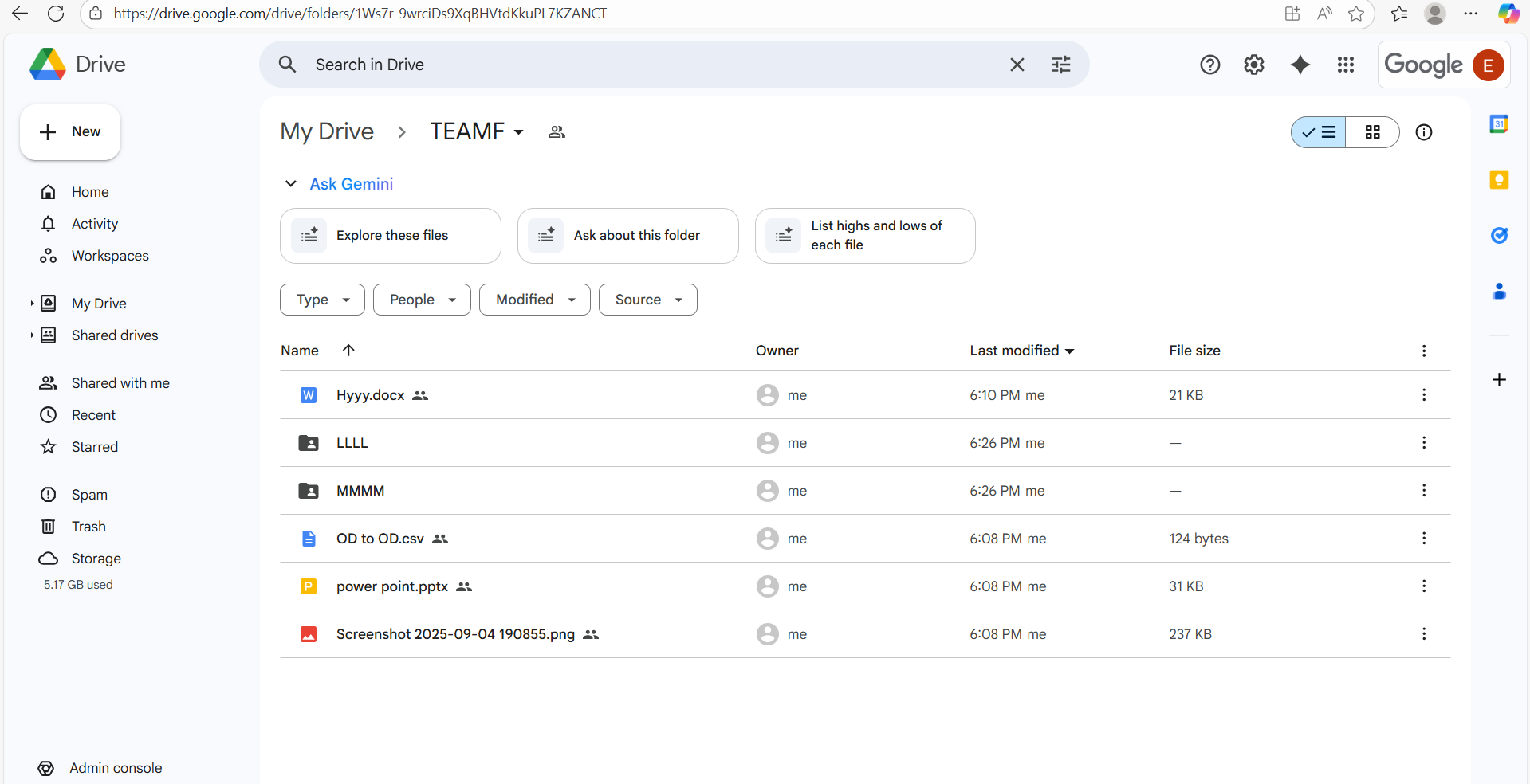 Dropbox team folder migrated to Google Drive