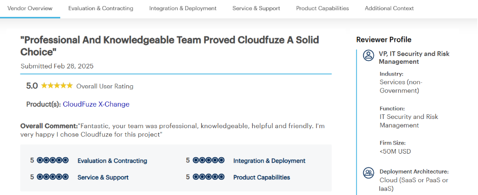 Professional and Knowledgeable team review