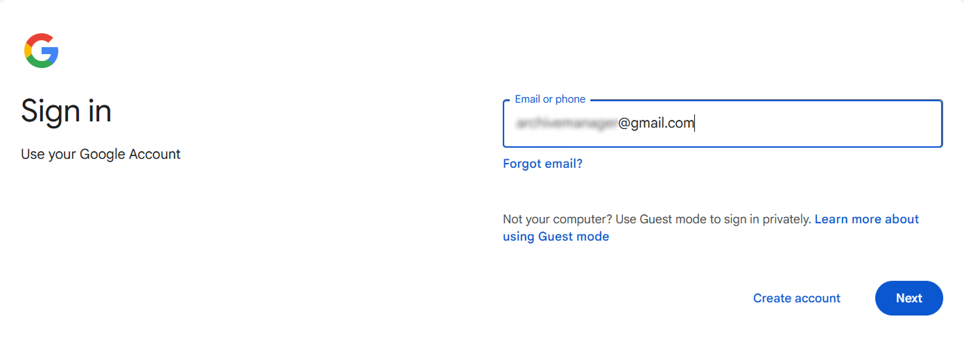 Open Gmail