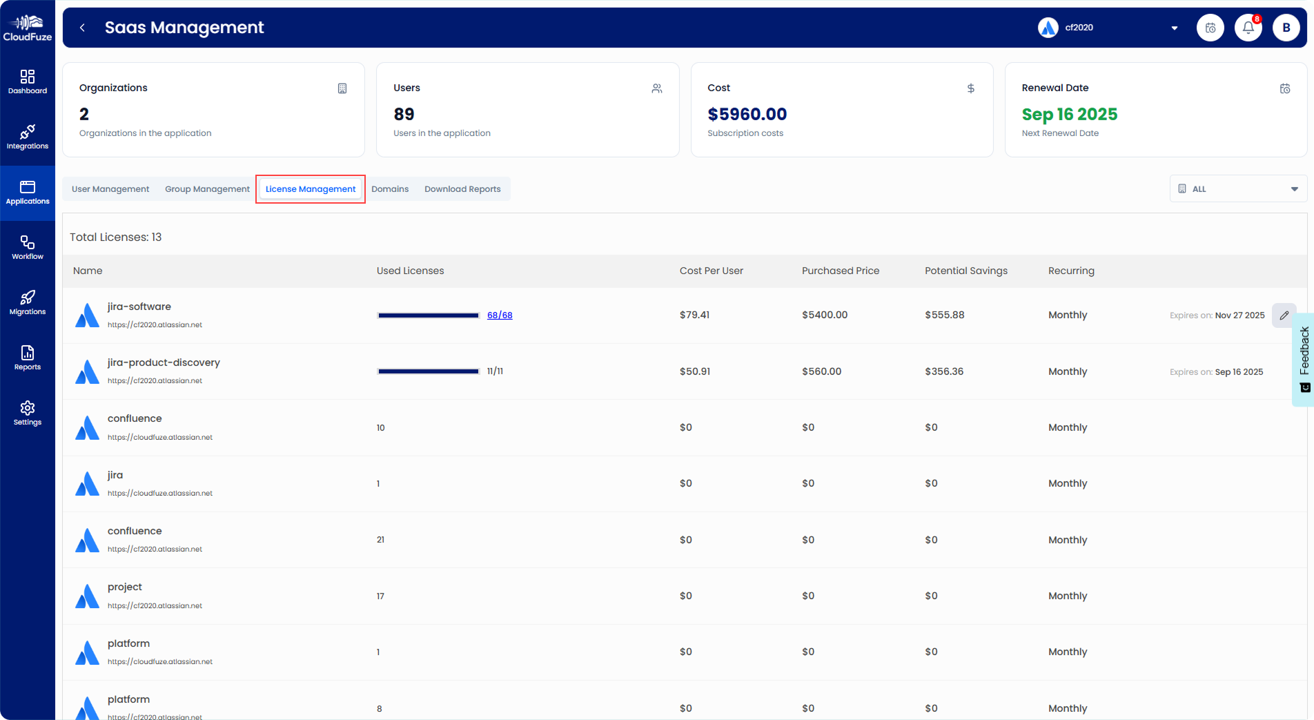 Step 5 License Management
