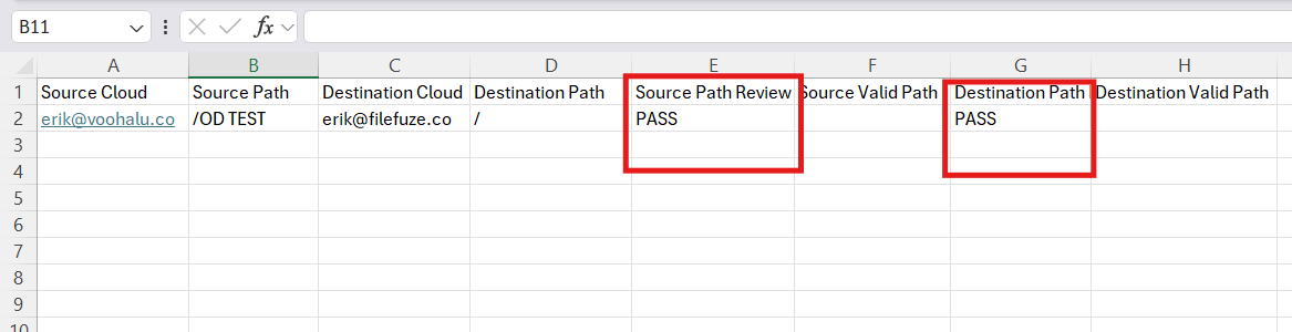 Validate the CSV Mapping Using Our Migration Tool