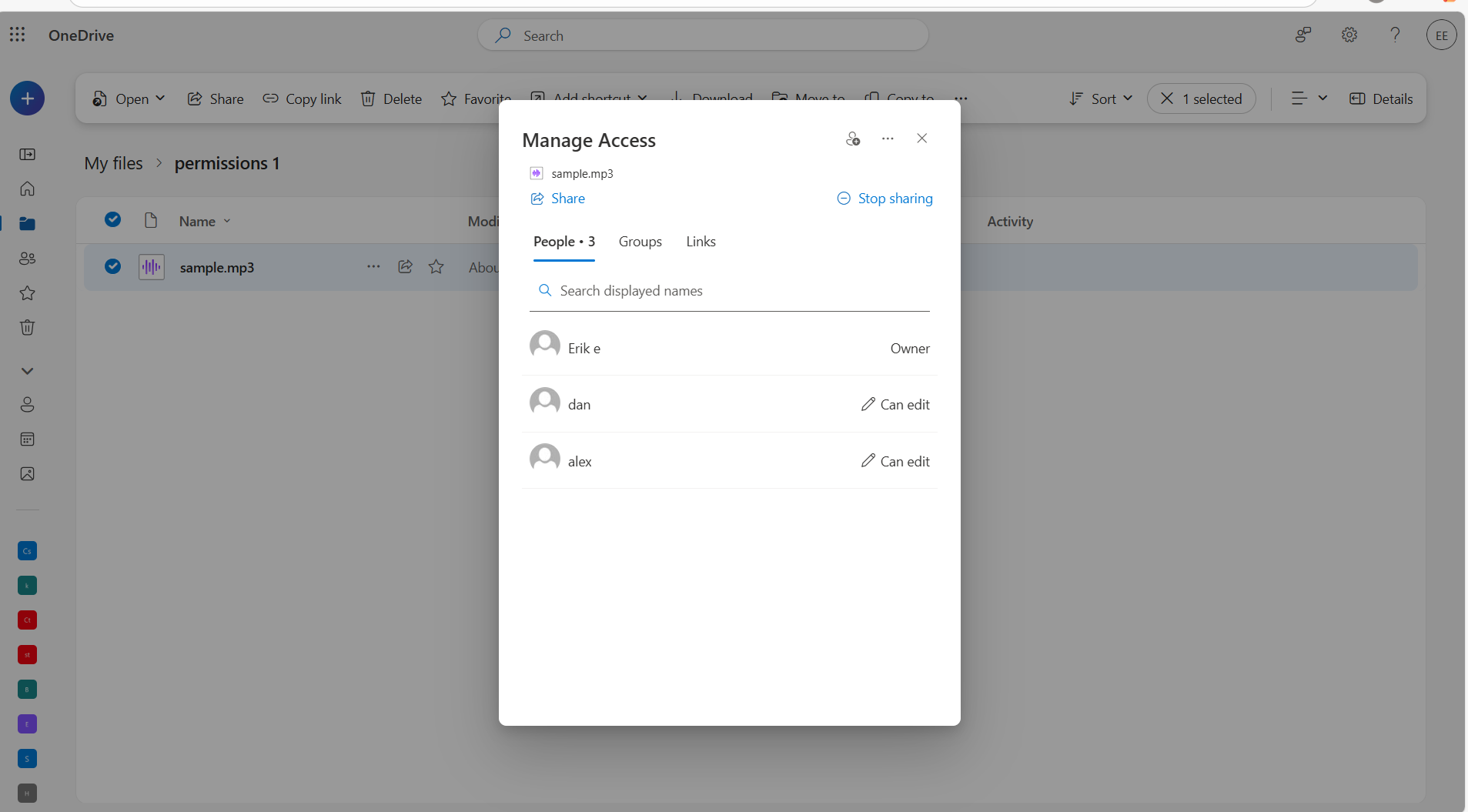 Box sharing permissions migrated to OneDrive
