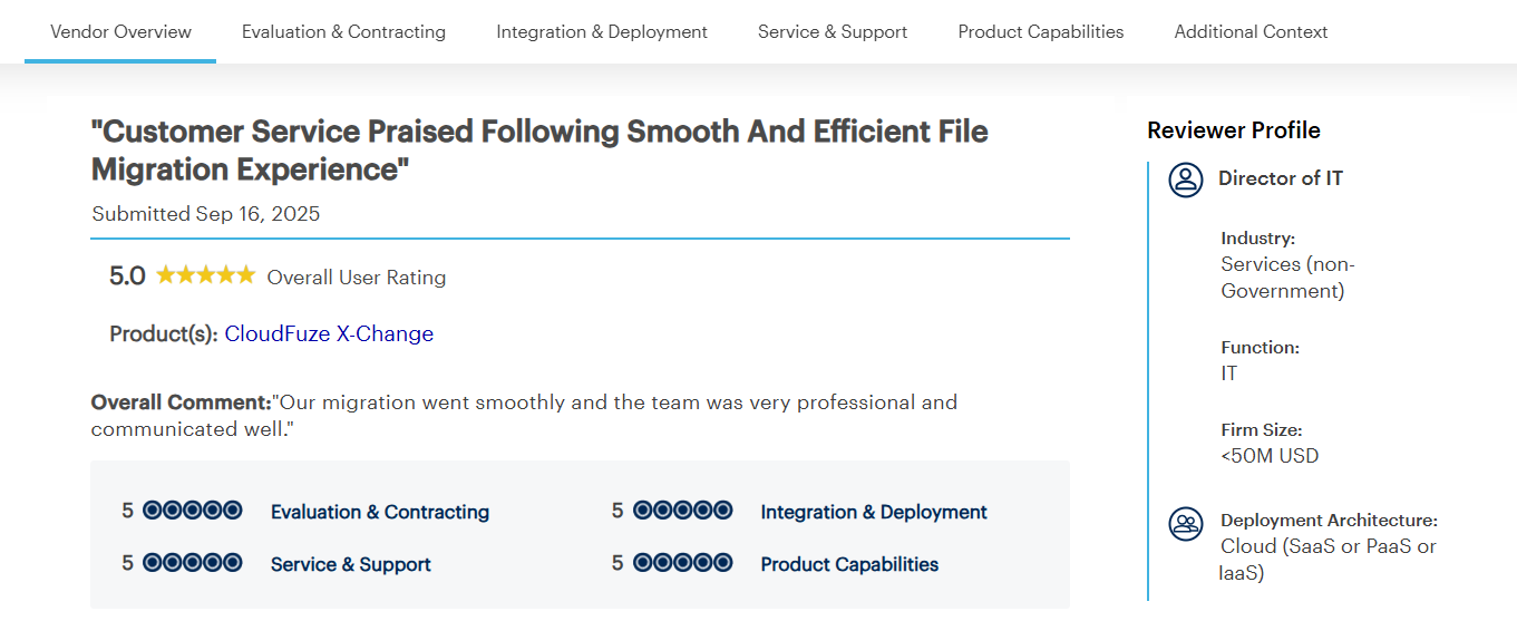 Gartner Review