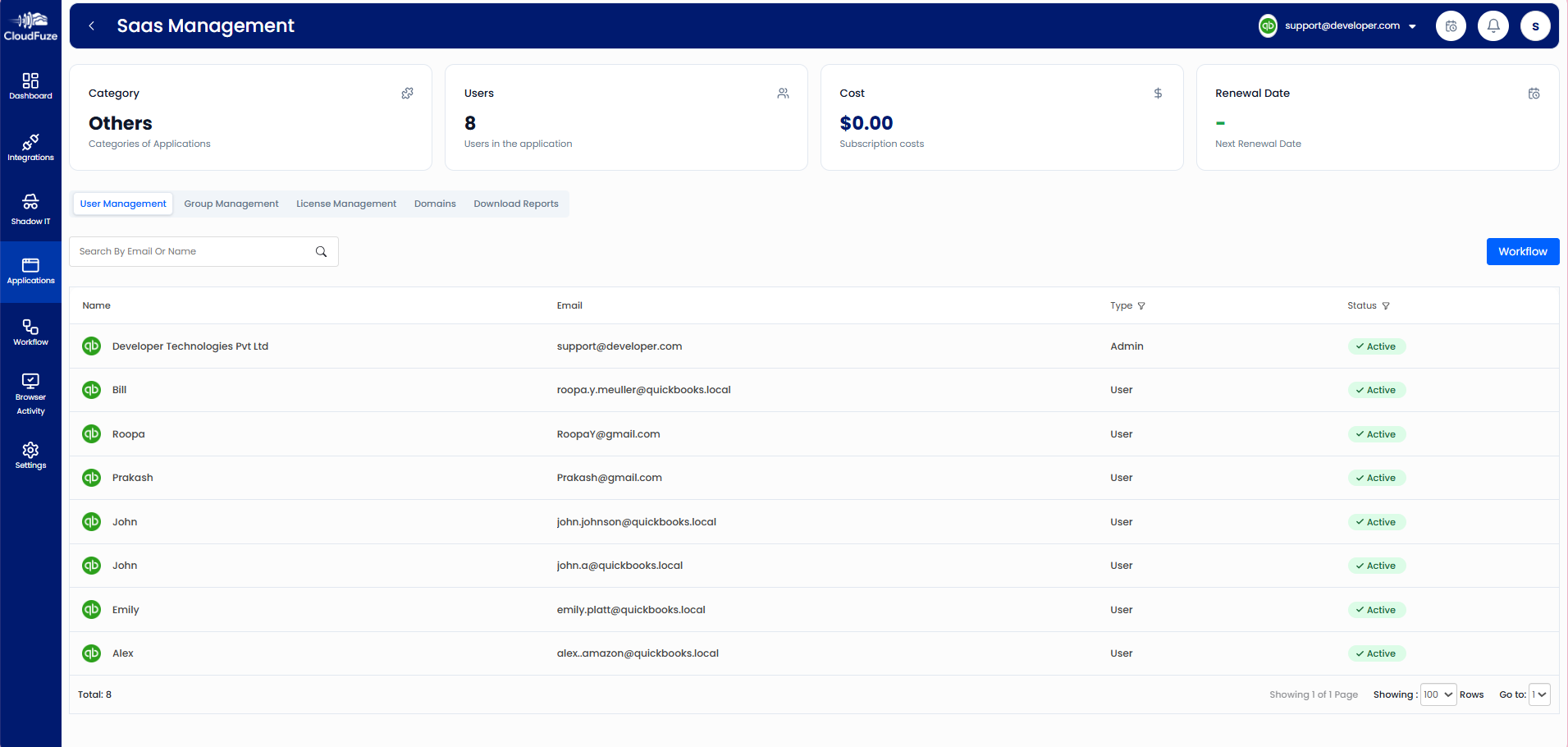 Get Detailed QuickBooks App View