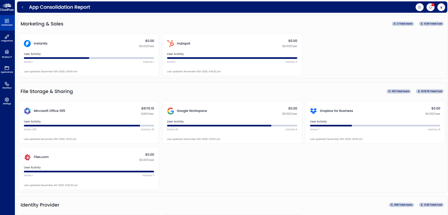 App Consolidation Report- Preview