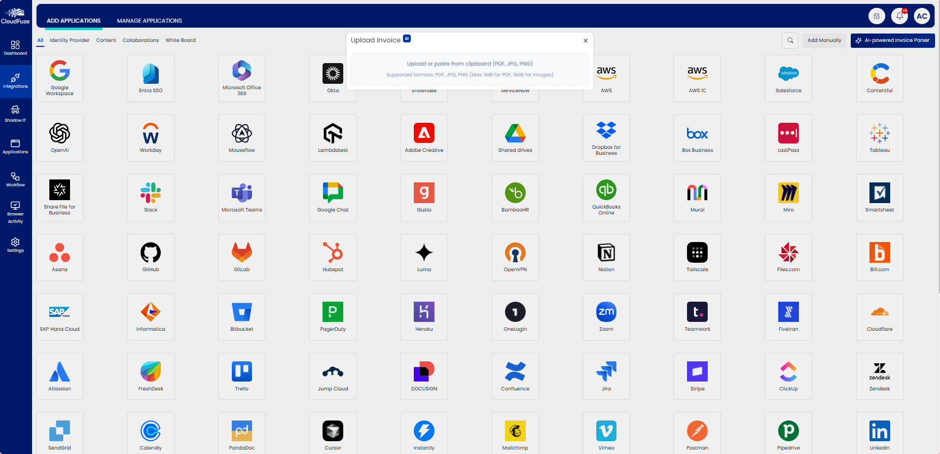 AI invoice feature Preview