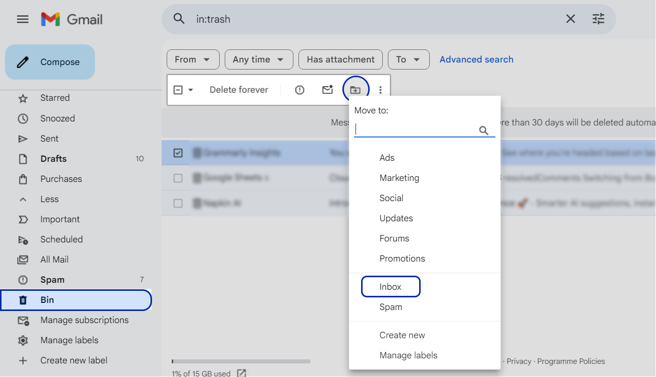 Easily Recover Permanently Deleted Emails from Gmail