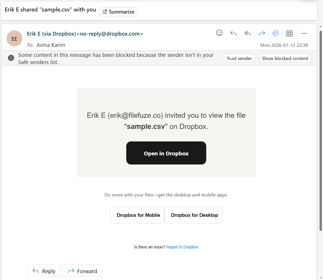 Generated email notifications when transferring permissions