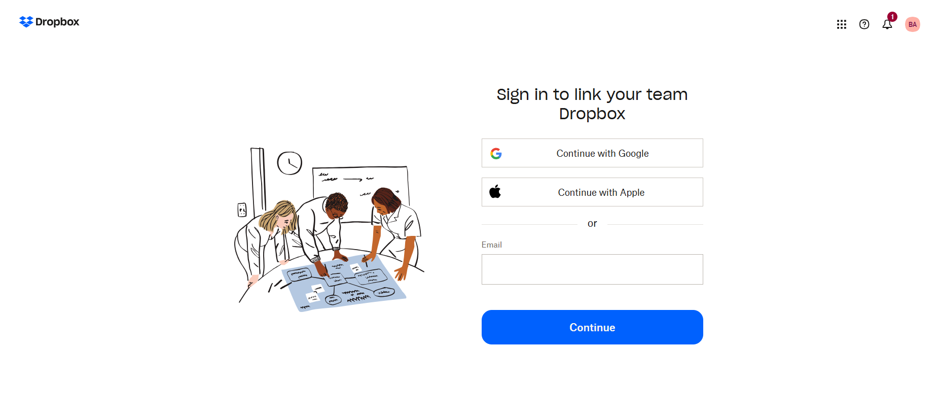 Adding another Dropbox account