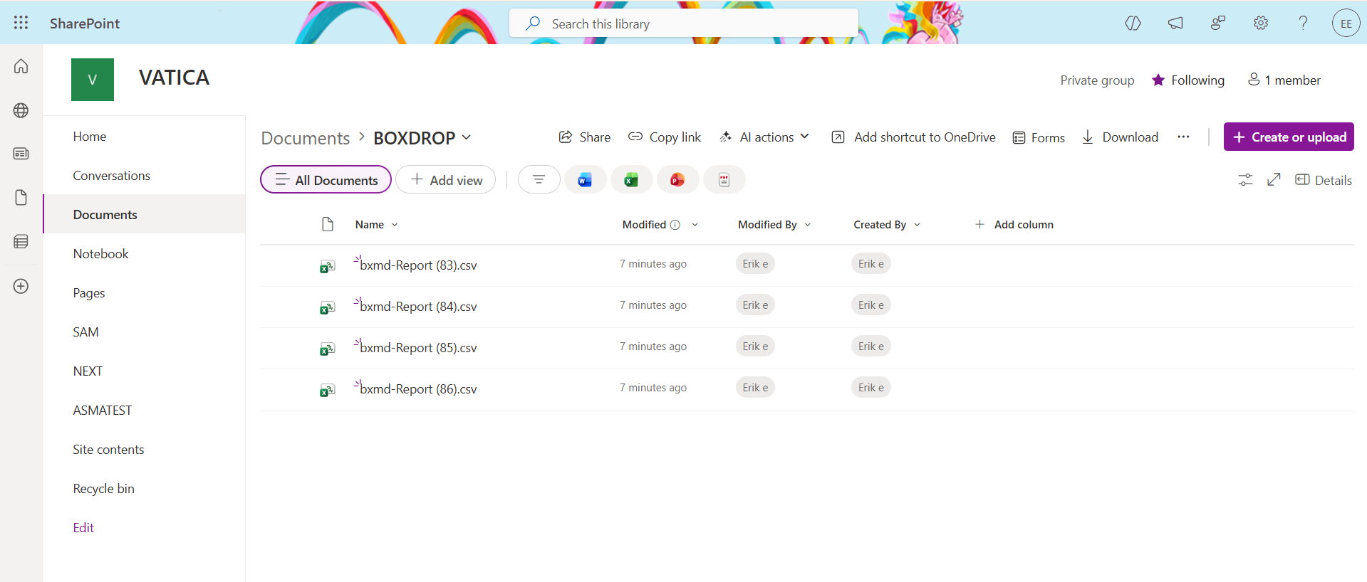 Dropbox files migrated to SharePoint platform using CloudFuze Migrate