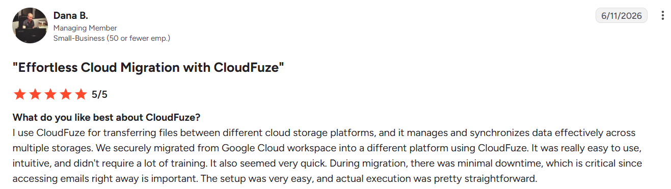 Email migration review