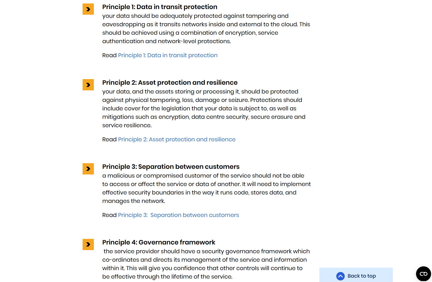 Cloud security principles by National Cyber Security Centre