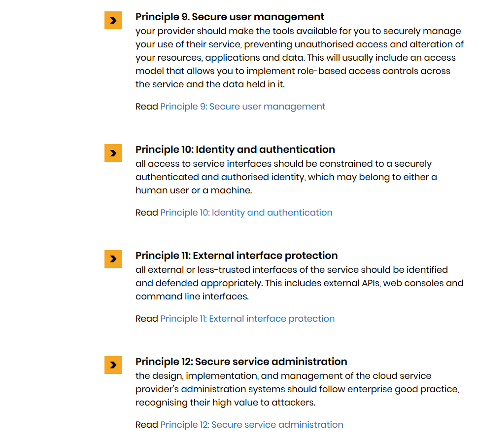 NCSC cloud security principles