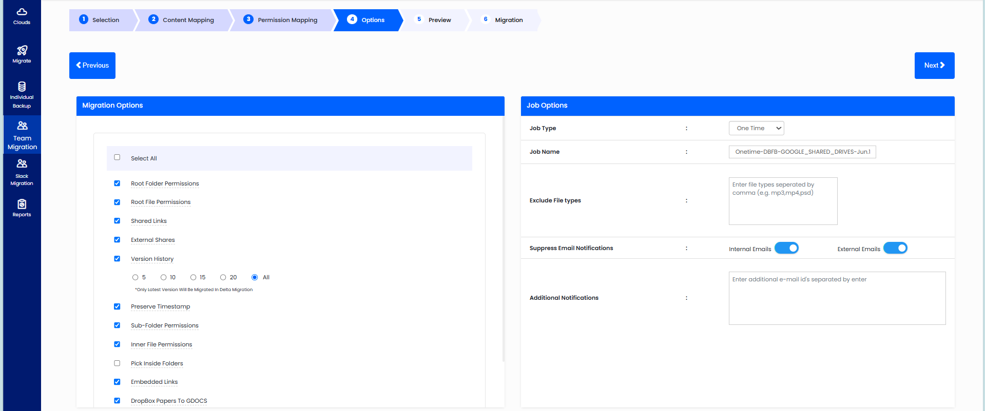 Step 15: Configure the Migration