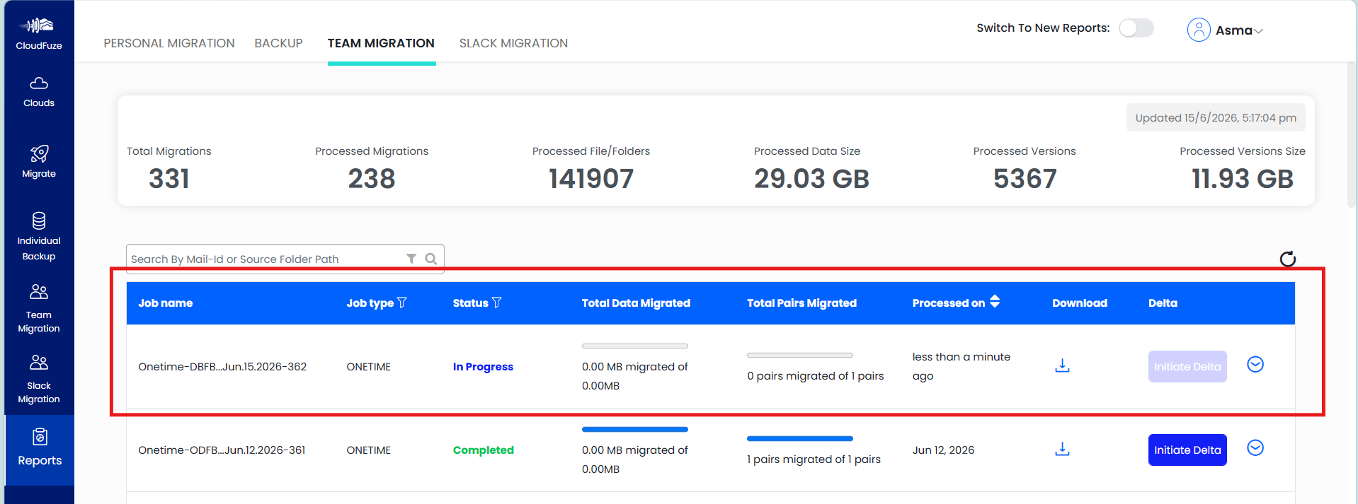Step 17: Migration Is In Progress