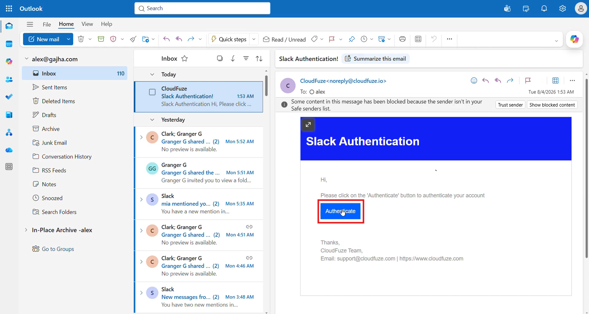 Authenticate Slack User for Direct Message Migration