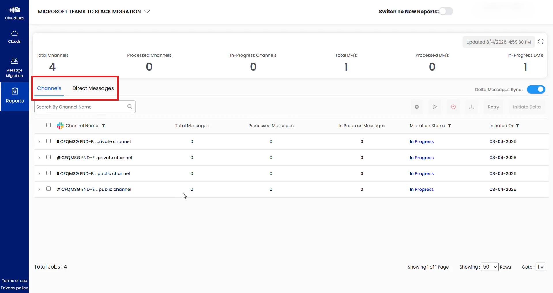 Check Teams to Slack Migration Reports