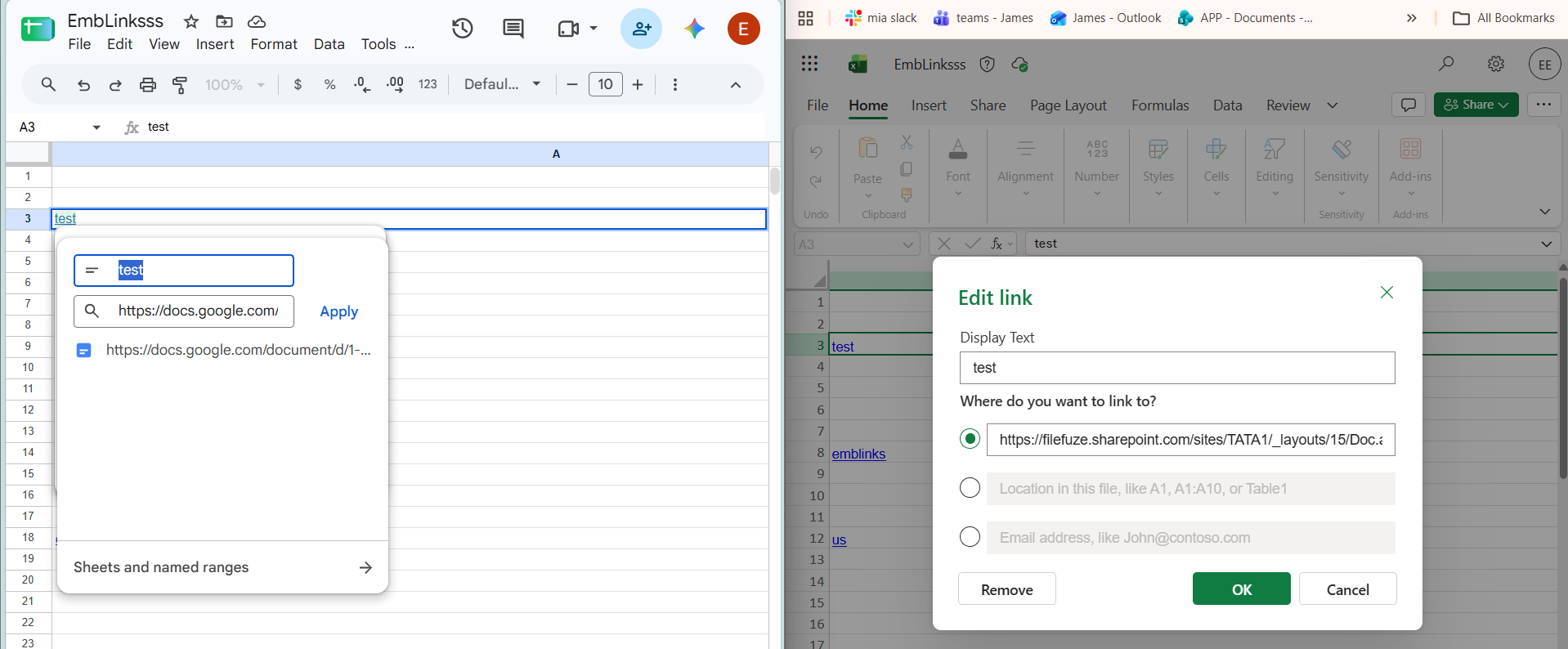 HyperLink preservation with CloudFuze